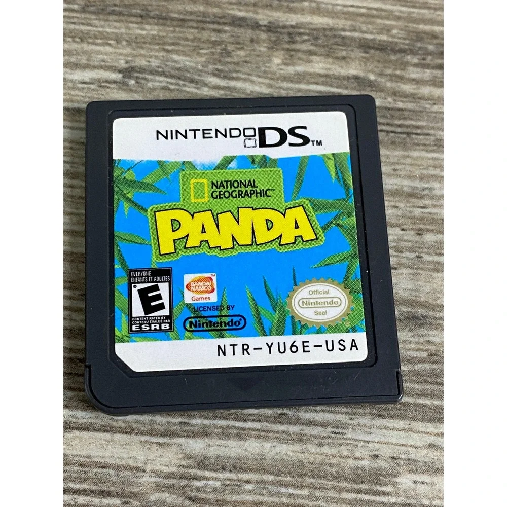 National Geographic Panda‎ Nintendo DS Game Cartridge NTR-YU6E-USA Bandai Namco